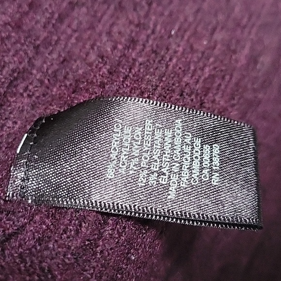RW&Co Plum Wine Knit Open Cardigan - Picture 6 of 7